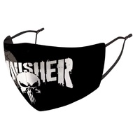 Reusable Punisher 3D Ice Silk Cotton Black Face Mask