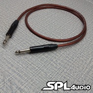 Guitar Cable Akai 6.5mm Mono to Akai 6.5mm Mono Audio Cable SPLAudio CM-3000 Brown 1-7 Meters