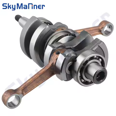 6B4-11400-00 CRANKSHAFT ASSY For Yamaha 2 Stroke 9.9HP 15HP Outboard Parsun T15D 6B4-11400 boat engi