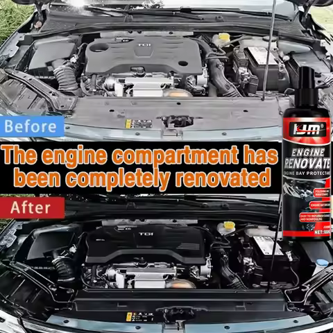 Shiny as new engine Update wax - deep black plastic polish protection for all cars and RVS