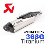 Design Akrapovic Slip On Exhaust ZONTES 368G New Ekzos Stainless Steel Muffler + Carbon Cover 368 G