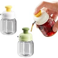 3.38 OZ/100ml Mini Glass Salad Oil Squeeze Bottle, Compact And Easy To Handle, Portion Control for K