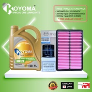 MAZDA 3, 6 SKY-ACTIV ,.MAZDA CX5 OIL FILTER + AIR FILTER + KOYOMA 0W20 FULLY SYNTHETIC ENGINE OIL