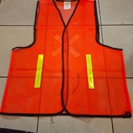 HIJAU X Mesh Vest VPRO Scoth X Vpro Green Project Net Safety Vest / ORANGE