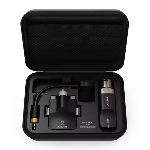 NUX B6 2.4GHz Wireless Guitar Transmitter Receiver System Low Latency Rechargeable for Electric Guit