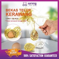 SarungTelor Kerawang 50pcs Sarung Kelongson Bunga Telur Doorgift Telur Doorgift Kahwin Murah Doorgif