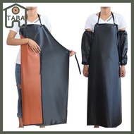 Waterproof Apron Leather Dishwashing Apron Chef Butcher Antifouling Work Apron Cooking Bibs