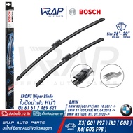 ⭐ BMW ⭐ ใบปัดน้ำฝน BOSCH รุ่น X3( G01 ) iX3( G08 ) X4( G02 ) | ขนาด 26"-20" นิ้ว (650mm+500mm) | OE