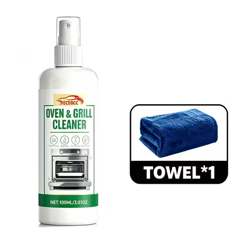 Kitchen Stove Oven Grill All-Purpose Cleaner, Strong Decontamination Power Effortlessly Eliminate He