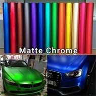 Matte Chrome Satin Car Warpping Vinyl Car Vehicle 152cmX100cm MatteChromeSatin Vinyl Wrap Film Car Sticker for Motor/Car