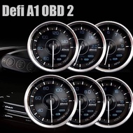 Defi A1  OBD2 ดิฟฟี่ A1ชุด 6 ตัว มีกล่องรีโมท. เกจ+กล่องคอนโทรล+รีโมท+อุปกรณ์การติดตั้ง สำหรับรถยนต์ทุกรุ่น ไฟสว่างเท่ากันทุกสี