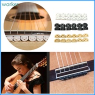 Wor* 12Pcs Guitar String Ties Bridge Beads for Acoustic Guitar Nylon String Guitars