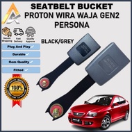 Proton Safety Belt Wira Waja Gen2 Persona Saga Blm Front Seat Belt Buckle Bucket Safety Belt Black G