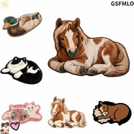 GSFMLO Area Rug, Stain Resistant Non-Slip Bedroom Rug, Comfortable Thick Construction Cartoon Animal