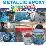 1 LITER ( Metallic Epoxy Paint ) 1L METALLIC EPOXY FLOOR PAINT COATING Tiles &amp; Floor Paint / MATALIC EPOXY Greentech