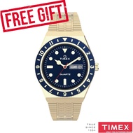 Timex TW2U62000 Q-Reissue Blue Dial Stainless Steel Strap Men's Watch