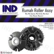 Rumah Roller-Roler Assy-Penutup-Tutup-Slider-Set-Lengkap-Komplit Mio &amp; Mio Sporty &amp; Mio Smile &amp; Mio Soul &amp; Fino Karbu &amp; Nouvo &amp; Nouvo Z 7 Gram-7 Gr