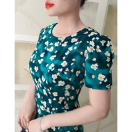 Đầm Suông A Hoa Chât Lụa Vân Tuyết Cực Mềm Mát Diện Hè DL642DL644DL646