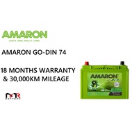 (Installation Provided) AMARON GO DIN 74 | CAR BATTERY BATERI KERATA