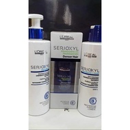 Loreal Serioxyl Shampoo 250ml+Conditioner 250ml+Denser Hair 90ml (Combo Set)