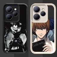 R12 Death Note Casing for ITEL P55 A90 A80 A70 S23 P65 RS4 A50 5G City 100 Black and White