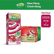 Thùng 48 Hộp Sữa Chua Lên Men Tự Nhiên Yomost Trái Lựu (170ml/Hộp)