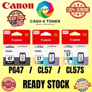 GENUINE CANON PIXMA PG47 PG-47 PG 47 (BLACK) / CL57 CL-57 CL 57 CL57S  CL-57s CL 57s (COLOUR) INK CA