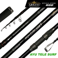 (MAA) Joran pancing Ajiking ayu tele surf 14.4ft 30T Japan carbon graphite material with solid carbo