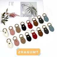 ZHAGUMT366HT 6pcs Handmade Bag Buckle, Lychee Pattern PU Leather Handbag Accessories, Manufacture Me