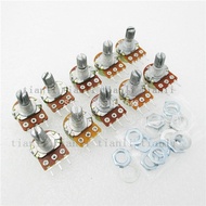 10pcs B1K B2K B5K B10K B20K B50K B100K B500K B1M Ohm WH148 15mm 3Pin Potentiometer Resistor