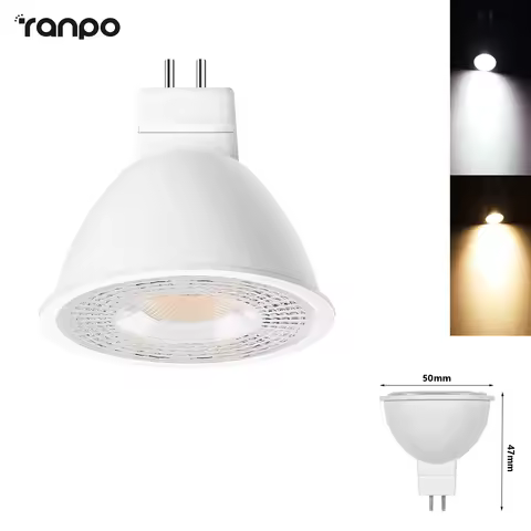 Dimmable No Flicker High Brightness LED COB Spotlight MR16 LED Bulb LED Lighting Spot Home Lights Co