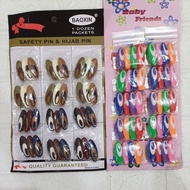 Bros dagu / Bros hijab / Bros warna-warni isi 12 pcs