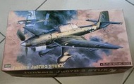 附樹脂人形~1/48~長谷川.二戰德國Junkers,Ju 87B-2"Stuka"俯衝轟炸機(凹模)