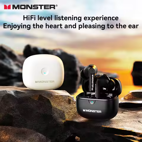 MONSTER GT16 TWS Bluetooth5.3 Earphone Wireless Active Noise Cancelling Headphones Stereo Sound Gami