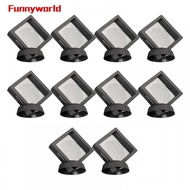 Black and White Coin Display Case with Floating Frame Holder (67 characters)