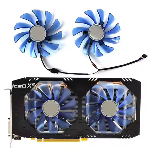 2PCS 95mm 4pin DC 12V 0.45A FDC10U12S9-C CF1010U12S RX580 Gpu Cooler For HIS RX 580 RX570/470/480 Gr
