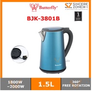 BUTTERFLY BJK-3801B CORDLESS ELECTRIC JUG KETTLE BLUE 1.5 LITRE (BJK3801B)