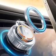 2026 Upgraded Vacuum Magnetic Car Phone Holder [89+LBS Suction/2800gf Magnet], Suction Cup Phone Mou