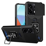For Redmi Note 13 12 11 Poco X6 M6 Pro Plus 5G 4G Phone Case, Sliding Camera Protective Cover with R