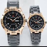 Jam Tangan Couple Swiss Army Tali Rantai