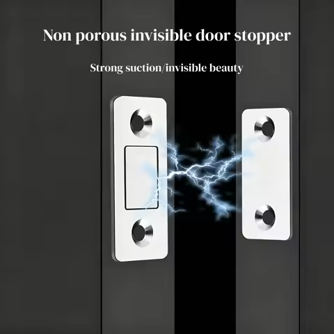 4-Piece Cabinet Magnetic Lock Buckle, Stainless Steel Cabinet Magnetic Lock Buckle, Sliding Door Cab