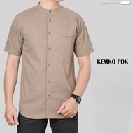Baju Koko Kurta Dewasa Lengan Pendek kemko JUMBO xxL putih