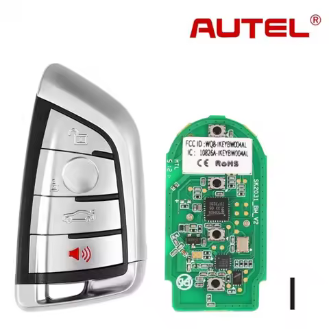 1/2Pieces AUTEL Smart Key BW004AL IKEYBW004AL for BMWWork with MaxiIM KM100 Key Programmer Compatibl