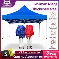 SPORT khemah 10x10 FT Full Set khemah niaga Folding Canopy Frame 8x8 Kanopi 10x10 Payung pasar malam Niaga Kanopi Bazar