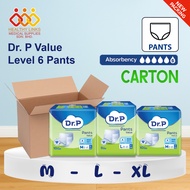 [New Packing] Tena DR.P Value Pants (1 Carton 8 Packs) - Size M (10x8) / L (9x8) / XL (8x8)