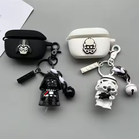 Black White Cartoon Silicone Soft Case for JBL Wave100 TWS / Wave Buds Wireless Bluetooth Earphone P