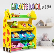 6box, 8 box & 12 box giraffe rack/toys storage/rak simpan mainan/bookshelf/toys book rack shelf