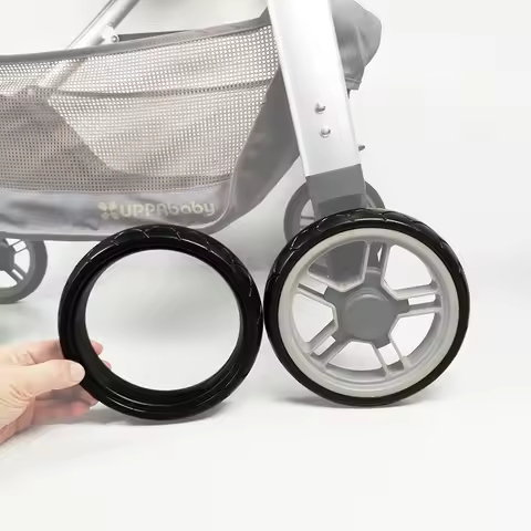 Stroller Wheel Tire For Uppababy Cruz V1 Back Wheel Tyre PU Tubeless Full Compatible DIY Baby Buggy 