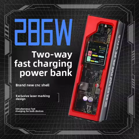 40000mAh High Capacity Portable Power Bank 286W Fast Charging External Battery Pack for Laptop Phone
