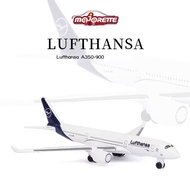 Morette model simulates Lufthansa A350-900 civil aircraft alloy toy